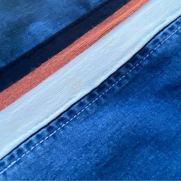 Wide Leg Barrel Jeans Womens Size Small Striped Ankle Crop Baggy Relaxed Loose - Picture 7 of 16